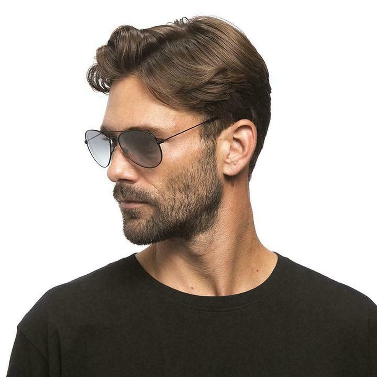 Diff Eyewear Cruz Aviator Sunglasses Grey Gradient Lens 100 