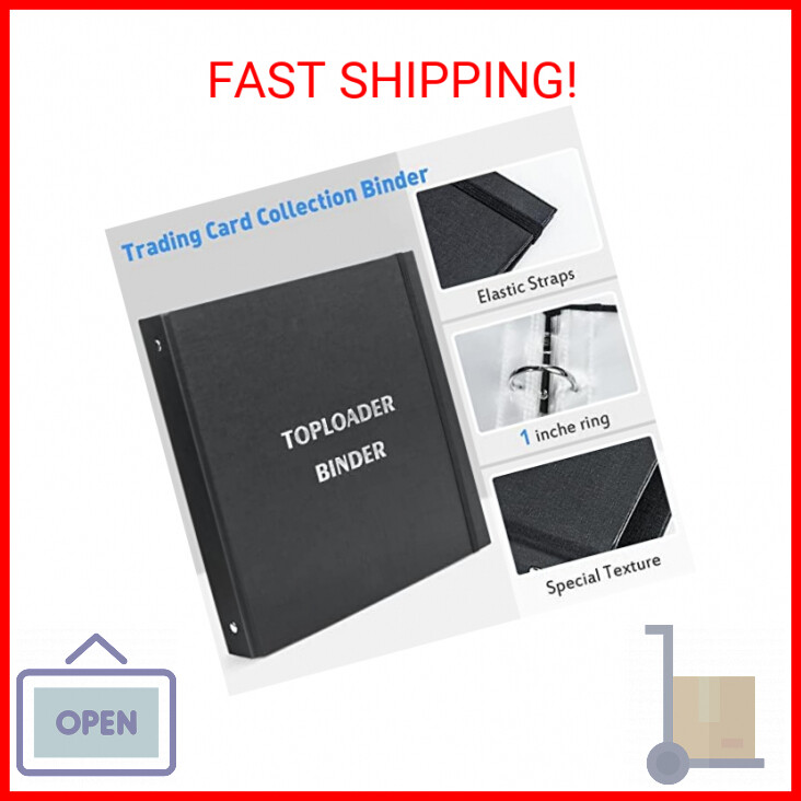 Top Loaders Binder with 50 Pages Top loaders Storage Trading Card