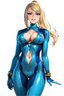 Zero Suit Samus Waifu Weatherproof Anime Sticker 6'' Car Decal