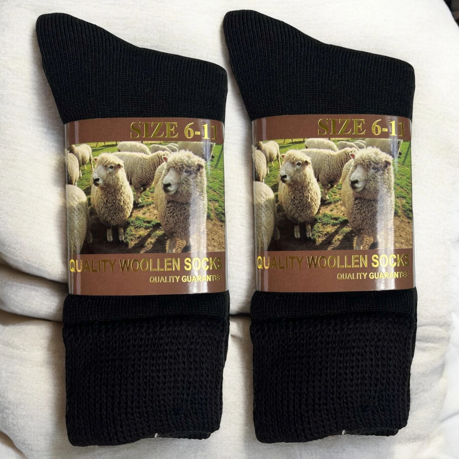 6 PAIRS 6-11 WOOL BLEND Black Loose Top Socks Men Women Dress Work Comfort
Opens in a new window or 