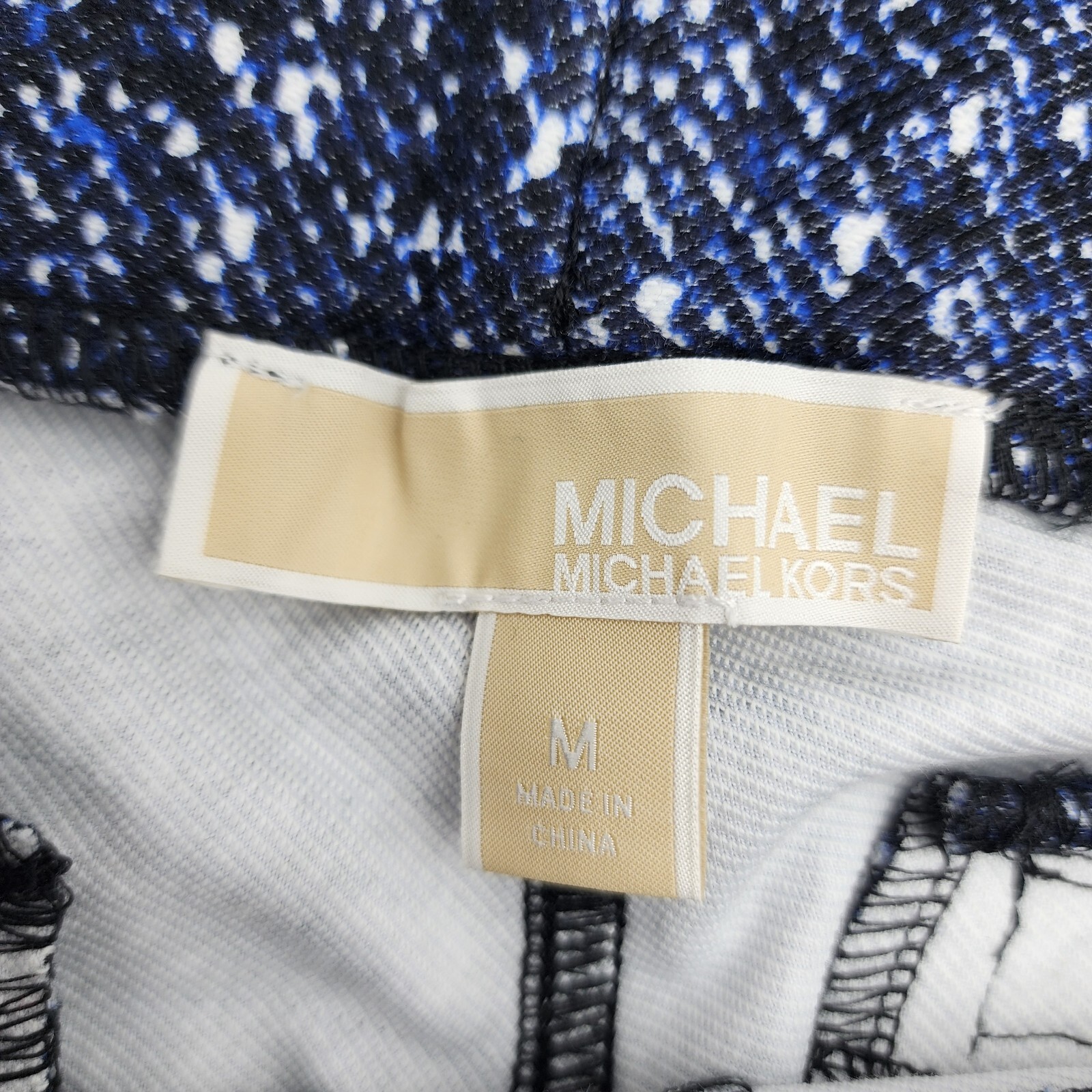 Michael Kors Women's Blue White Skinny Jeggings Jeans, Size Medium Pants thumbnail 6