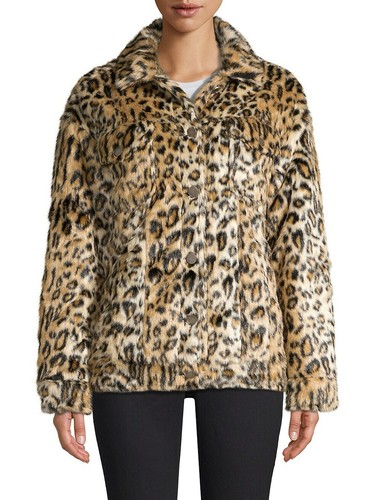NWT Apparis Lauren Faux Fur Leopard 