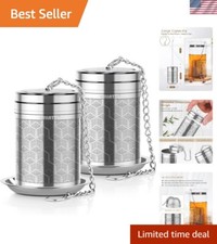 Versatile Colino da Tè Extra Large in Acciaio Inox - Confezione da 2 per Birra Gourmet