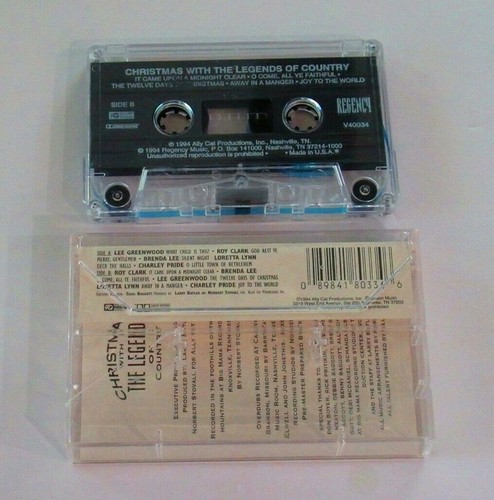 HOLIDAY CHRISTMAS WITH THE LEGENDS OF COUNTRY LIGHTLY USED CASSETTE EXCELLENT - Picture 2 of 3