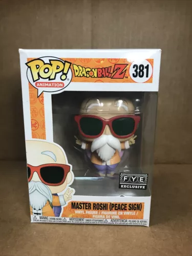 Funko Pop! Dragon Ball Z: Master Roshi Peace Sign #381 exclusivo para ti