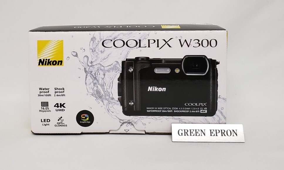 Nikon Digital Camera COOLPIX W300 BK Black Waterproof W300BK 16.05