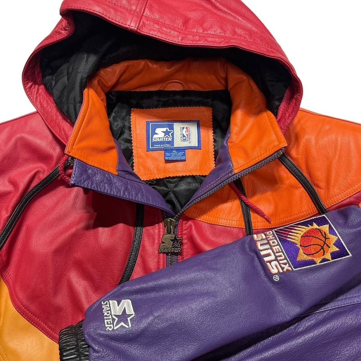 Vintage Phoenix Suns Leather Starter Jacket | eBay Vintage Phoenix Suns Leather Starter Jacket | eBay