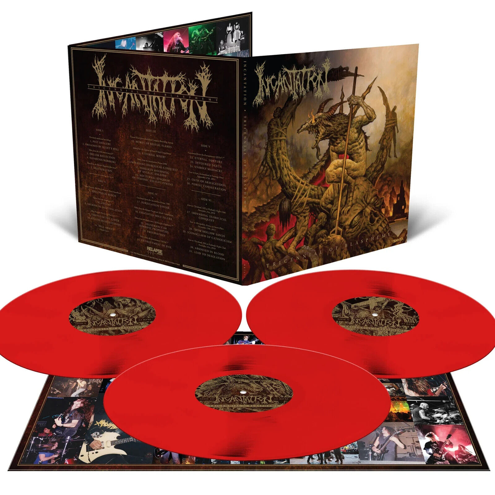 Incantation ‎- Tricennial Of Blasphemy 3 LP COLORED Vinyl Death Metal NEW Record