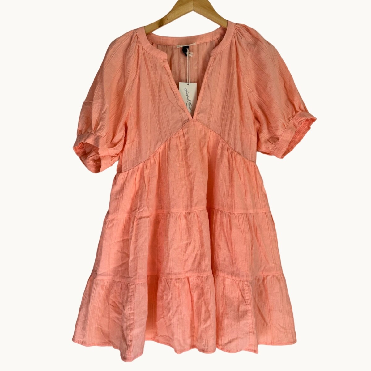 Casual Coral Dress Pink Tiered Cloud Dress By Club Monaco Rent The Runway