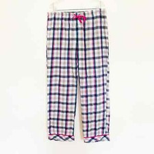Gap Body PJ Pajama Lounge Pants Flannel Cotton Pink Cozy Plaid