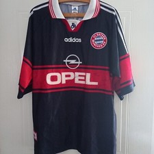 Bayern München Carsten Jancker Autogramm Fußball Trikot Adidas 1997 98 Retro Home