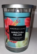 Chesapeake Bay AROMASCAPE 19 Oz HIBISCUS + MELON 2 Wick TUMBLER Candle