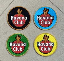 4pcs Mix Havana Club coaster drip mat bar mat spill mat bar runner beer coasters
