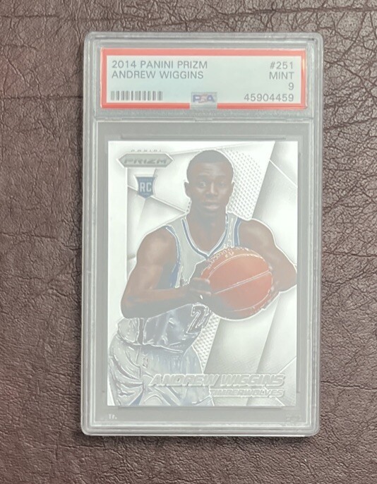 2014 Panini Prizm #251 Andrew Wiggins Timberwolves RC Rookie PSA 9 MINT