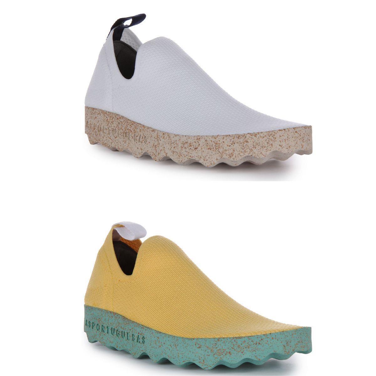 Тапочки для ухода за обувью Asportuguesas из текстиля для вторичной переработки Kork Damenschuhe weiß Великобритания 4 8