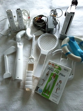 Wii Accessories Bundle Console Controllers Nun-Chucks, Base,WORKS FREE SHIP 