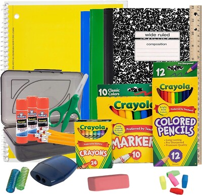 Back to School Supplies Bundle for Elementary Grades K-5 -School Supply Kit 32pc