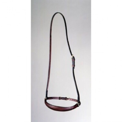 New! Adjustable Full horse size Dark oil brown SILVER FOX LEATHER CAVESON