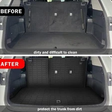 Fits 24-25 Toyota Grand Highlander Trunk Mat With Backrest Mats Rear Cover TPE