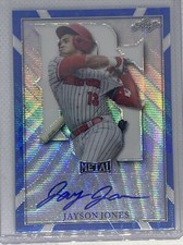 2021 LEAF PERFECT GAME METAL BLUE WAVE JAYSON JONES AUTO #3/10