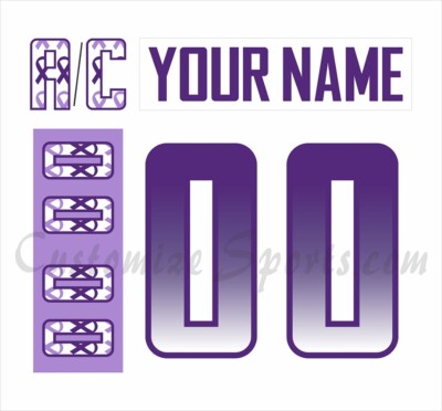 Carolina Hurricanes Customized Number Kit For 2022 HFC Uniform
