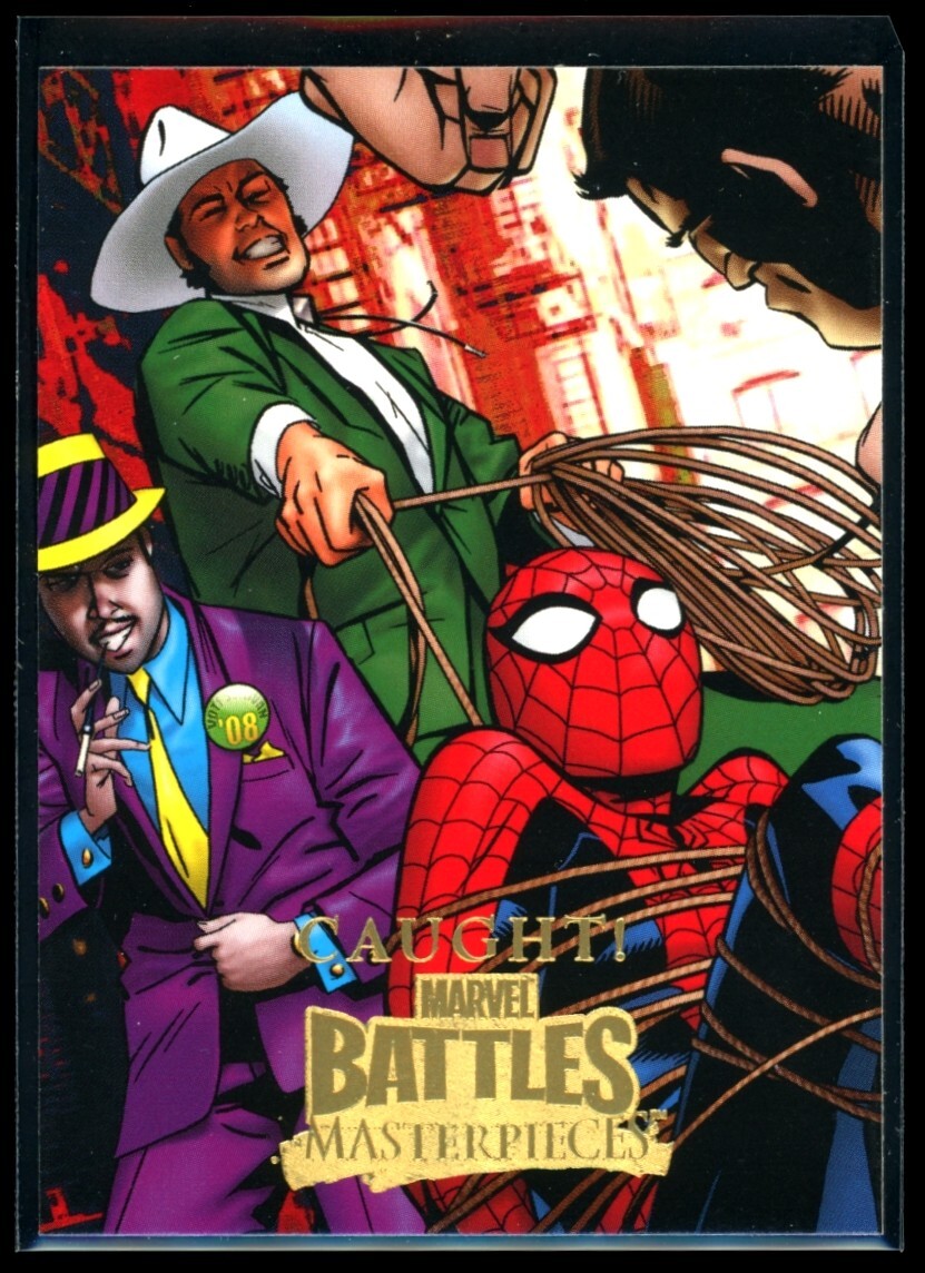 CAUGHT! Spider-Man 2008 Marvel Masterpieces 3 Battles #49 *Quantity*