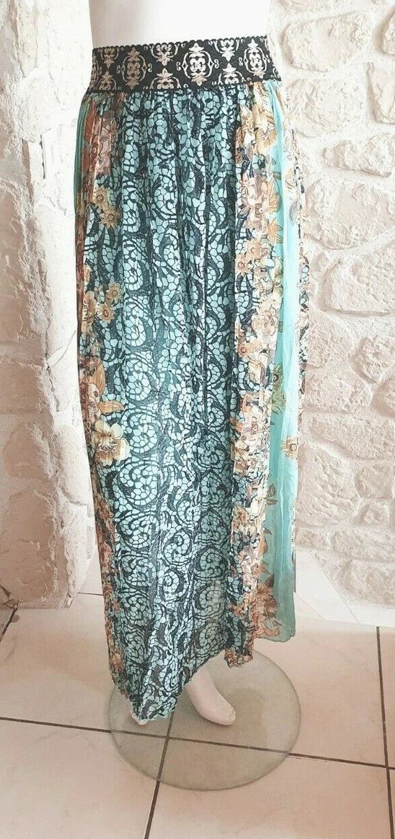 Jupe longue bleu clearance clair