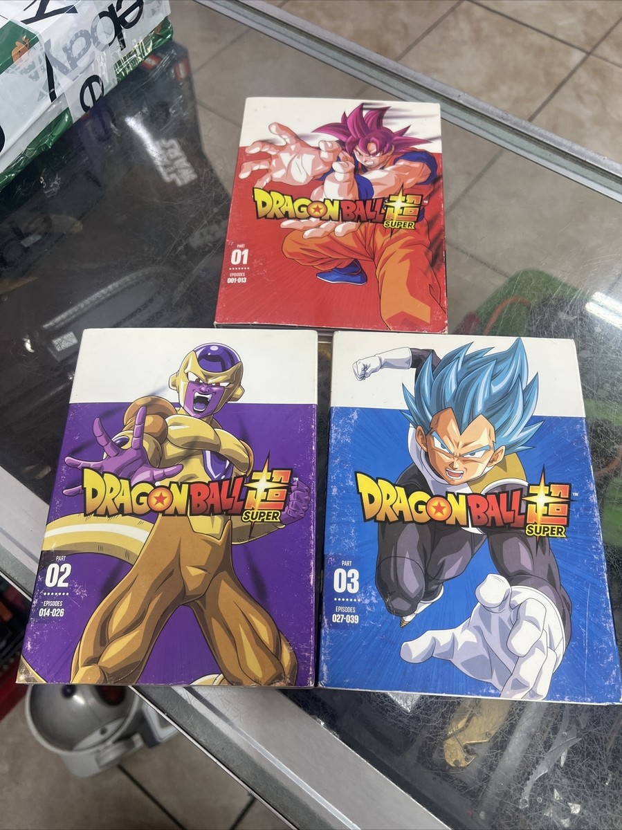 Dragon Ball Super-Part One, Two & Three (DVD) 1, 2 & 3 Bundle Set 