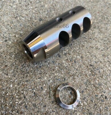 For Ruger 10/22 Charger Muzzle Brake Compensator Stainless Steel  1/2x28 TPI
