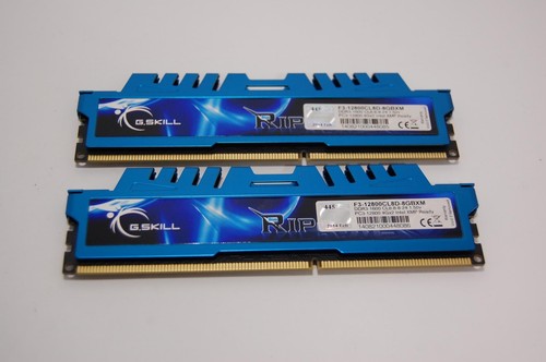 Kit Mémoire RAM G.SKILL Ripjaws X 16 Go (2x8 Go) DDR3 1600 MHz CL9 Pour PC Fixe - Bleu