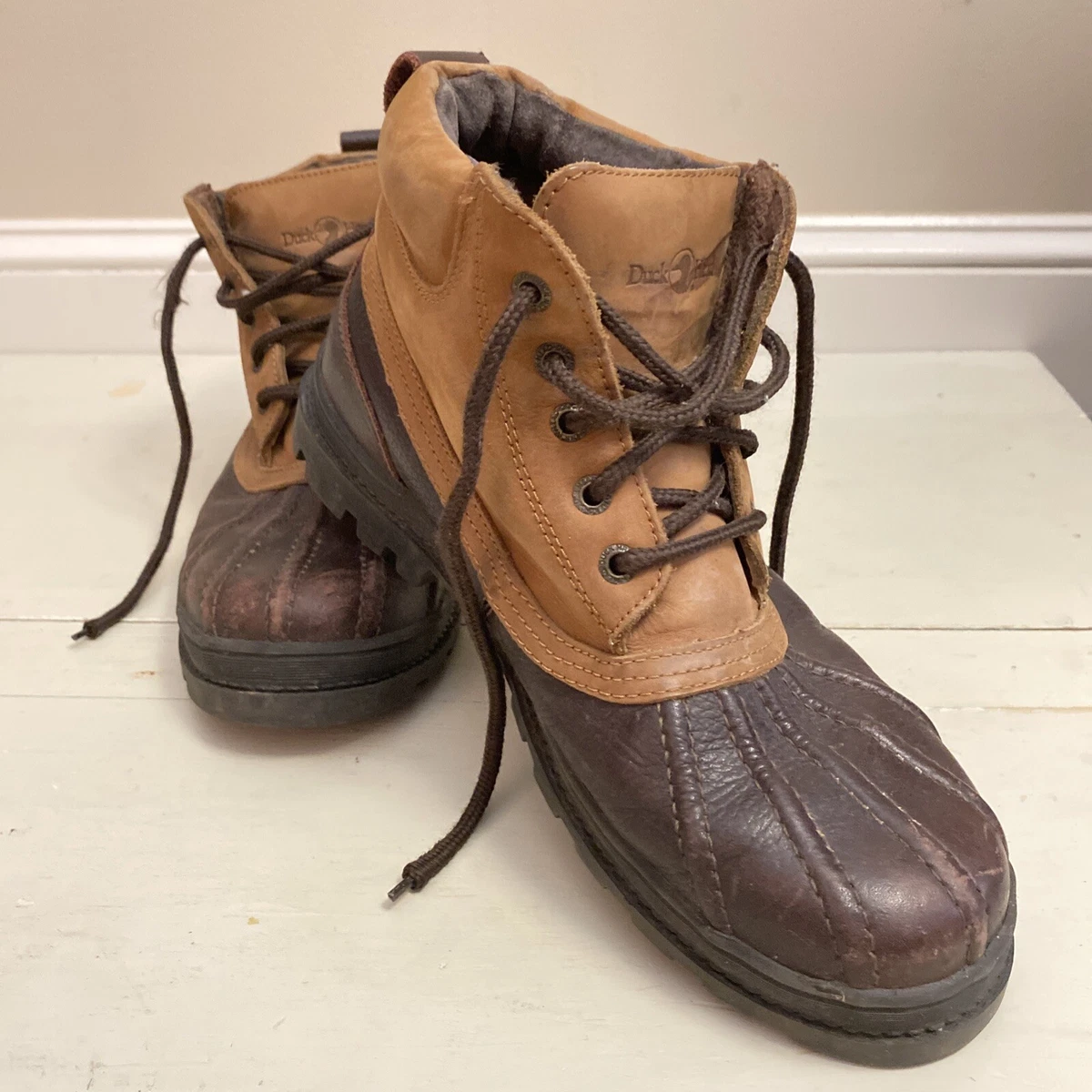 Duck Head Womens 9 M Duck Boots Made In Brazil Waterproof Leather 540203