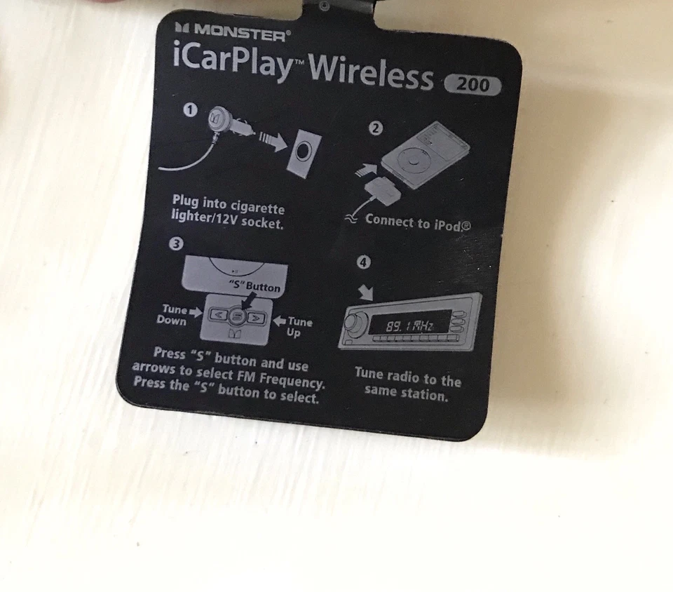 Icarplay 200 Monster Ipod Auto Scan Charger Station Display Portable Car Audio - Image 4 of 4