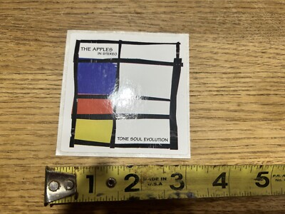 The Apples in Stereo Tone Soul Evolution Sticker Square 1997 Promo 3 x3 
