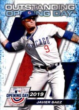 2021 Topps Opening Day Outstanding #OOD-3 Javier Baez Chicago Cubs