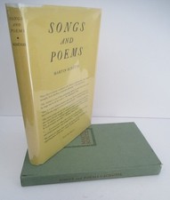 SONGS AND POEMS by Martin Schutze, 1914 1st. Ed. in DJ
