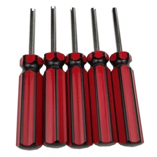 5PCS Auto Screwdriver Valve Stem Core Remover Tire Tube Installer Repair Tool