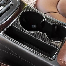 L/RHD For Audi A4 B8 A5 2009-2016 Real Carbon Fiber Water Cup Holder Panel Cover