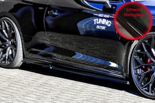 CUP Seitenschweller Sideskirts aus ABS für Audi RS5 B9 F5 Schwarz Glanz