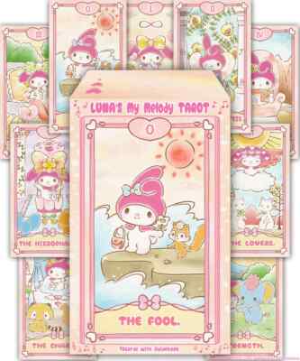 Sanrio My Melody Tarot Card Set Kawaii Character Japanese English