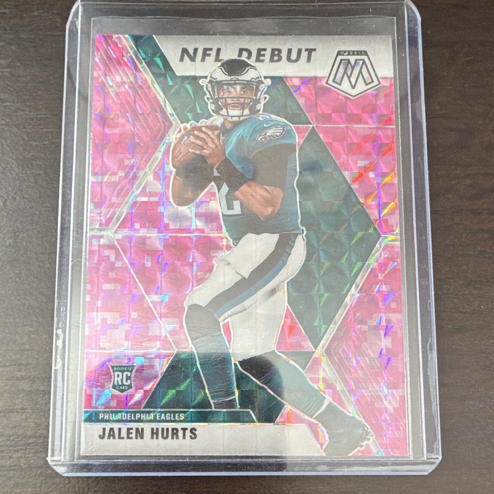 Jalen Hurts Panini Mosaic #265 Pink Camo
