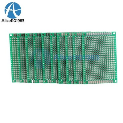 10PCS Double Side Prototype PCB Tinned Universal Breadboard 4x6cm 40mmx60mm FR4