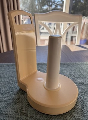 Vintage MCM InterDesign Free Standing Paper Towel Holder Beige Handle 8.25'' Tall