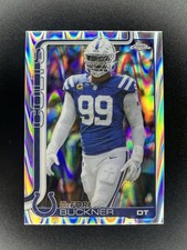 2025 Topps Chrome NFL Football #133 DeForest Buckner RayWave Refractor