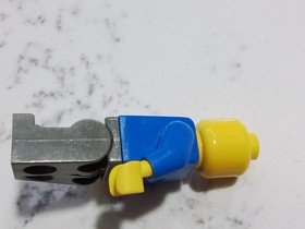 LEGO Red Vest and Zipper Moustache Train Worker Minifigure 4553 trn055