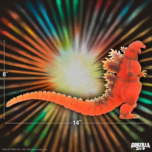 ULTIMATES! 8" Translucent Blazing Godzilla Actionfigur - Retro Sammlerstück - Bild 9 von 9