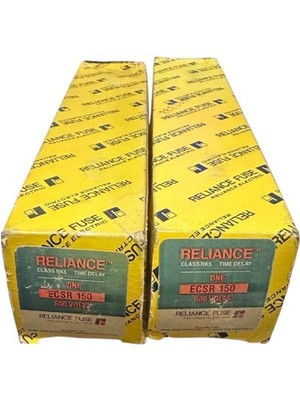 New Reliance ECSR-150 Class RK5 600V Time Delay Fuse (LOT OF 2) **SALE**
