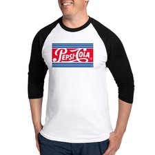 CafePress Pepsi Varsity Cola Stripe Baseball Tee 164167315