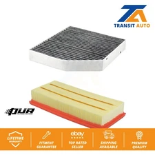 Air Cabin Filters (2 Total) Kit For Mercedes-Benz GLC63 AMG S C63 Five-Sided