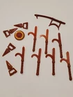 TMNT weapons lot 1988 Playmates Toys vintage Brown Kama fist daggers
