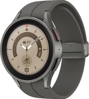 Samsung Galaxy Watch5 Pro – 45 mm | 4G (eSIM) + GPS | NEU & OVP | Grey Titanium - Bild 1 von 4